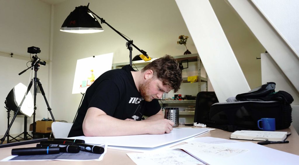tekenfilm illustrator