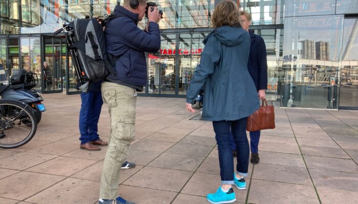 locatie opnamen straatinterviews
